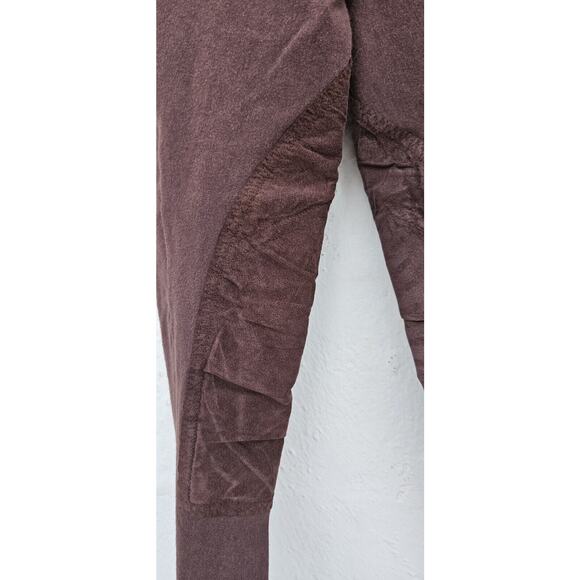 Vintage 90s Equestrian Design Riding Pants Small Brown Pull On Leggings Suede - Picture 4 of 12